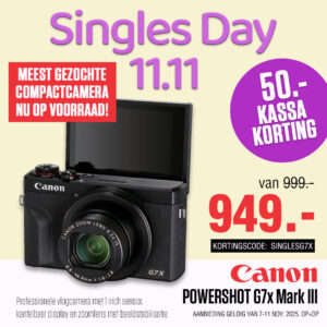 Canon Powershot G7X Mark III Zwart