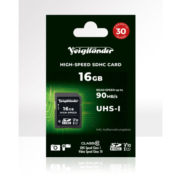 Voigtländer High-Speed SDHC 16GB UHS-1 90 Mb/s