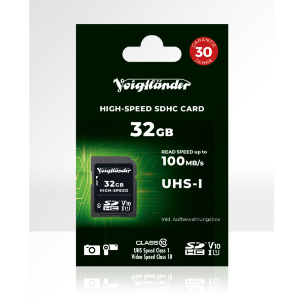 Voigtländer High-Speed SDHC 32GB UHS-1 100 Mb/s