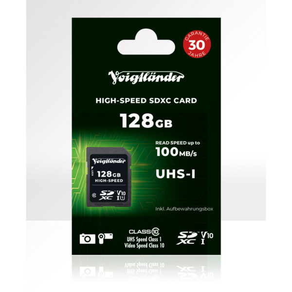 Voigtländer High-Speed SDXC 128GB UHS-1 100 Mb/s