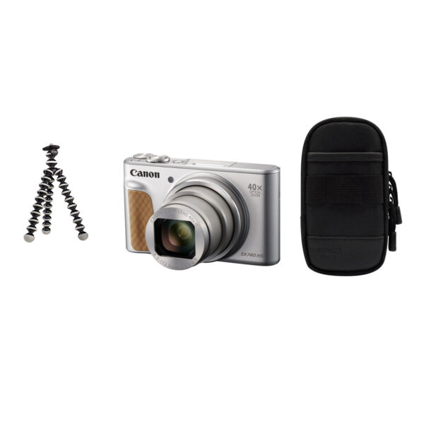 Canon Powershot SX740 HS silver Travel Kit LE