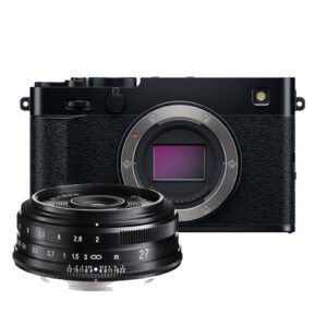 Fujifilm X-E5 Body zwart + Voigtlander Ultron 27 mm F2.0