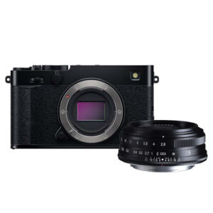 Fujifilm X-E5 Body zwart + Voigtlander XF 18 mm F2.8