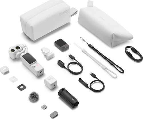 DJI Osmo Pocket 4P Vlog Combo Pearl White - Afbeelding 5